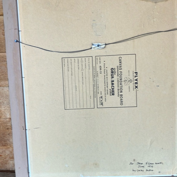 Signed 1976 Impressionist Painting with Rustic Outdoor Scene - Picture 6 of 10